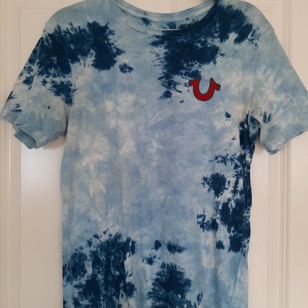 True Religion ‎ T-Shirt Men's Casual Short Sleeve Big Buddha Graphic Sz XS